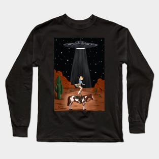 Cowgirl abduction Long Sleeve T-Shirt